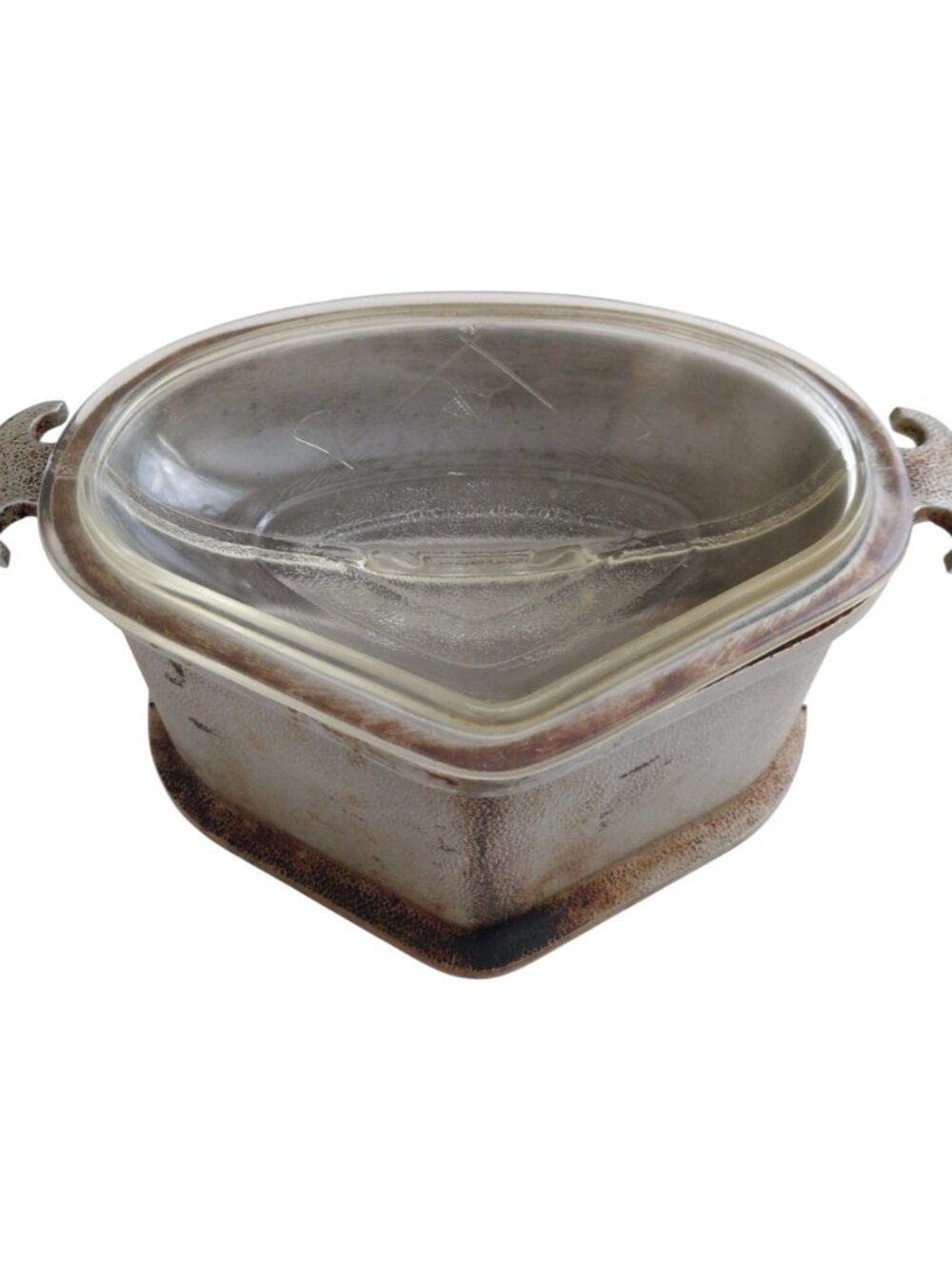 Vintage Guardian Service Ware Tringle Pot Roaster Gently Used Hammered Aluminum - Picture 2 of 14